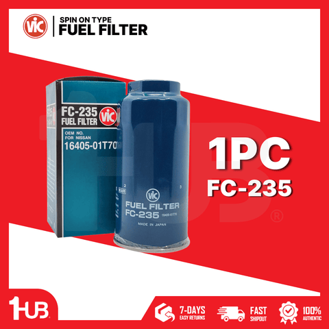 VIC FUEL FILTER SPIN ON TYPE VIC FC-235 16405-01T70 / FC-235 4191181 ( 1 PC )