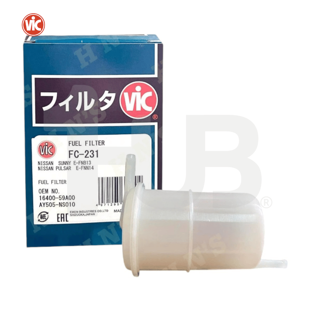 VIC FUEL FILTER SPIN ON TYPE VIC FC-231 NISSAN SENTRA ECCS 1.6 CA16S  FC-231 8442293 ( 1 PC )