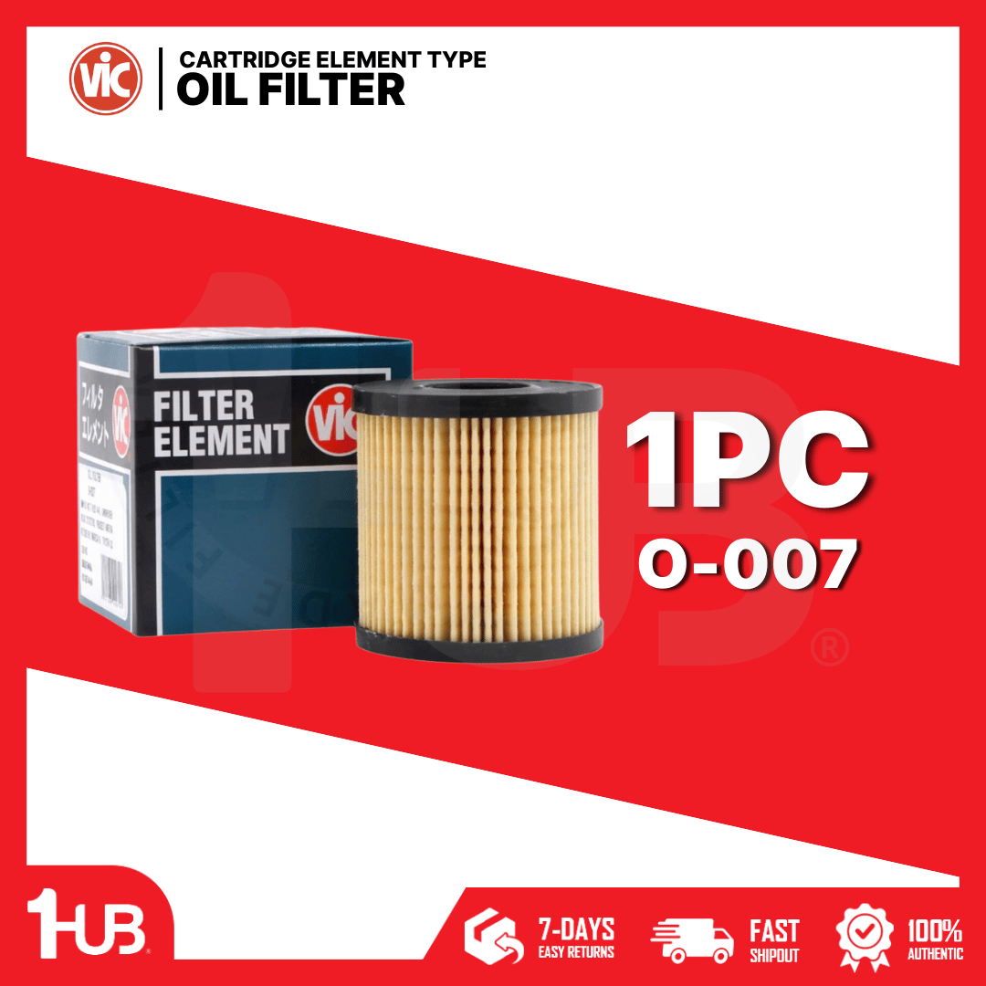 VIC OIL FILTER CARTRIDGE ELEMENT TYPE VIC O-007 FORD FOCUS GAS & DSL 05-UP  O-007 1765846 ( 1 PC )