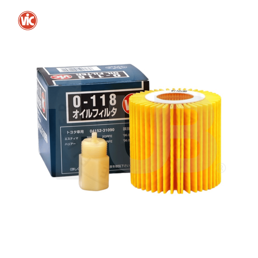 VIC OIL FILTER CARTRIDGE ELEMENT TYPE VIC O-118 TOYOTA ALPHARD 3.5 2GR-FE 08- , CAMRY 3.5 06-  O-118 9064725 ( 1 PC )