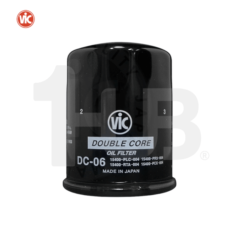 VIC OIL FILTER DOUBLE CORE (VIC) DC-06 / C-809 / C-307 MD136790 / 15400-RAF-T01 / 15400-PLC-004 HONDA / MITSUBISHI ACCORD 2.4 AT K24A 2008 DC-06 8916624 ( 1 PC )