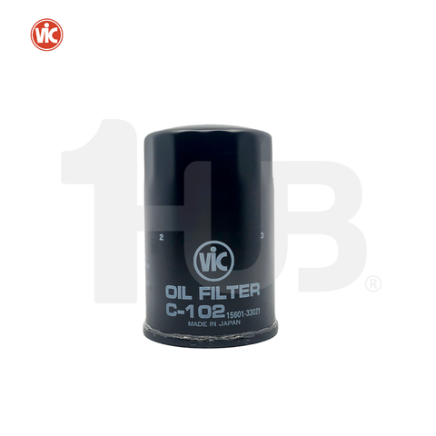 VIC OIL FILTER SPIN ON VIC C-102 TOYOTA 3K , 4K , 18R , 21R C-102 1050710 ( 1 PC )