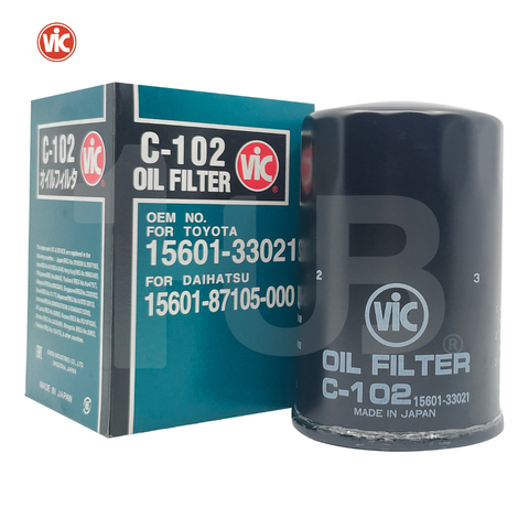 VIC OIL FILTER SPIN ON VIC C-102 TOYOTA 3K , 4K , 18R , 21R C-102 1050710 ( 1 PC )