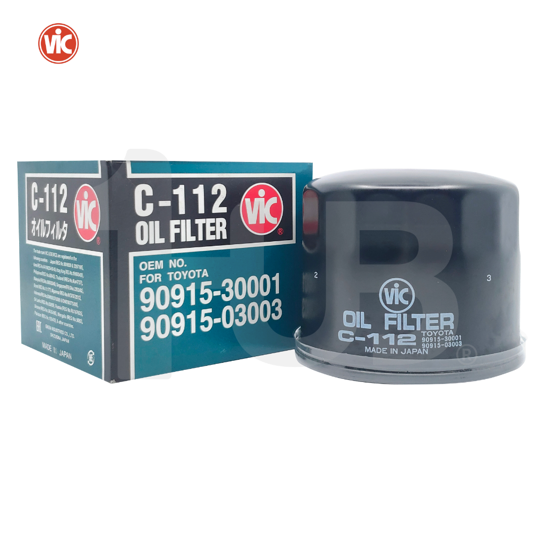 VIC OIL FILTER DOUBLE CORE VIC DC-02 TOYOTA CAMRY 3.0 V 1MZ-FE 02-06 (REPLACES C-111 / 114) C-112 5548195 ( 1 PC )