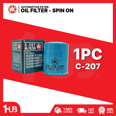 VIC OIL FILTER SPIN ON VIC C-207  C-207 3830063 ( 1 PC )