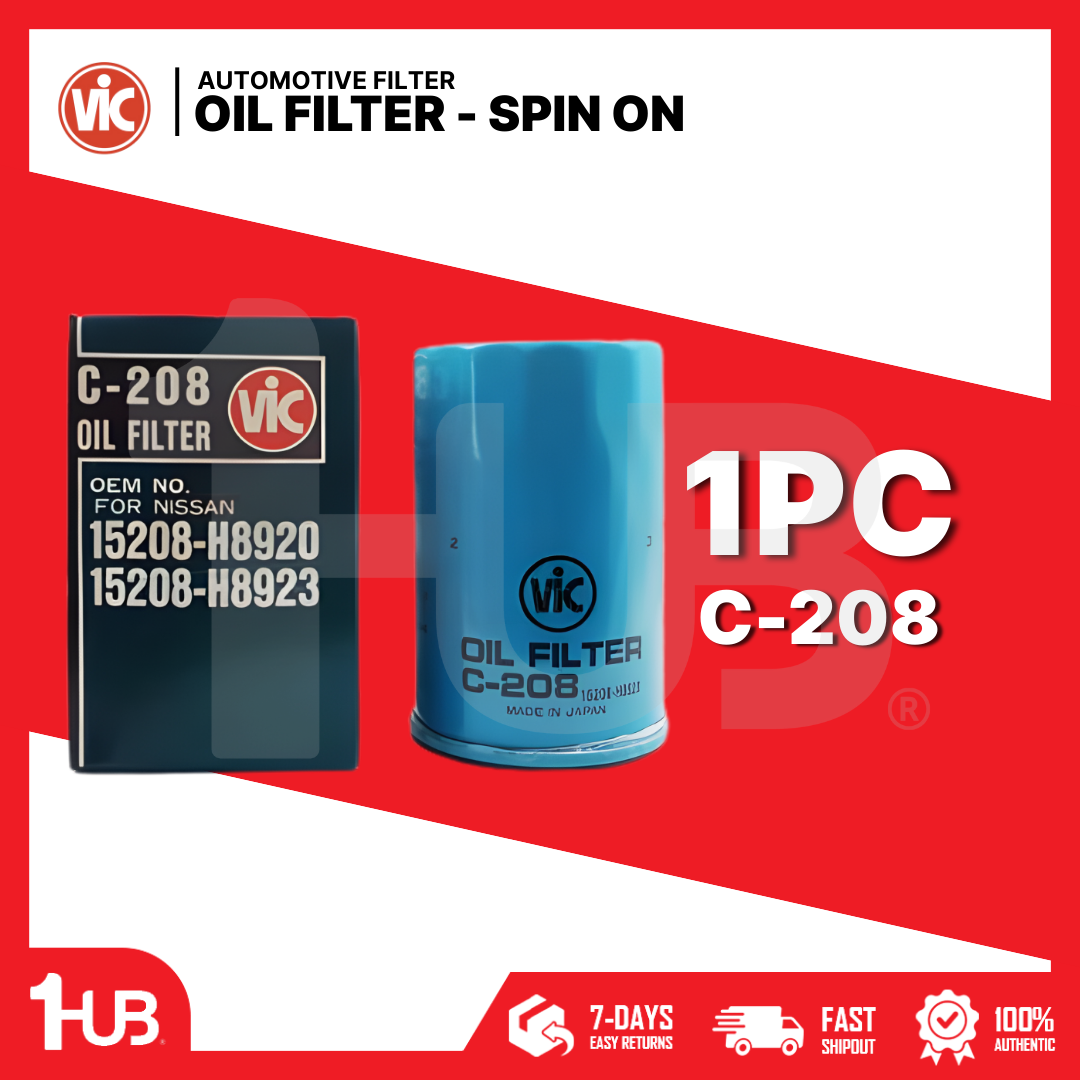 VIC OIL FILTER - SPIN ON   C-208  ( 1 PC )