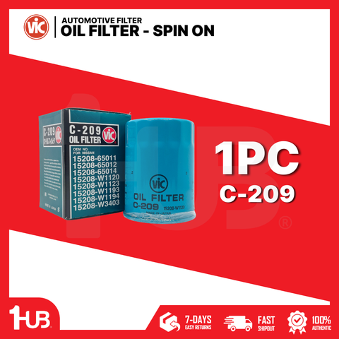 VIC OIL FILTER SPIN ON VIC C-209  C-209 8609418 ( 1 PC )