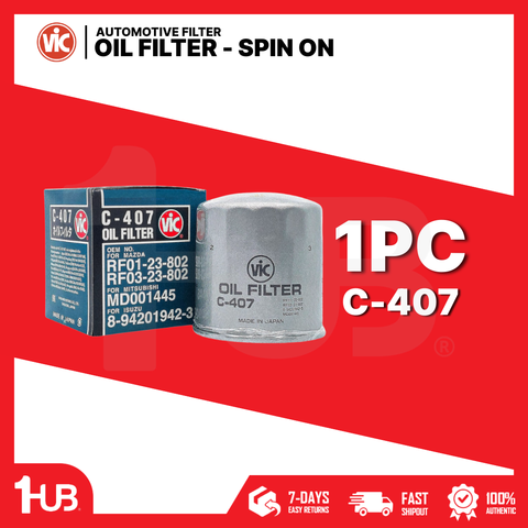 VIC OIL FILTER SPIN ON (VIC) C-407 C-303  C-407 9922536 ( 1 PC )