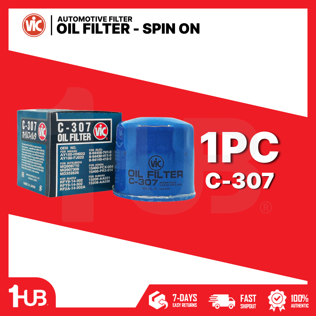 VIC OIL FILTER SPIN ON VIC C-307 C-307 9566111 ( 1 PC )