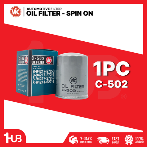 VIC OIL FILTER SPIN ON VIC C C-502 6924227 ( 1 PC )