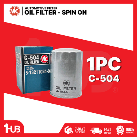 VIC OIL FILTER SPIN ON VIC C-504 8700787 ( 1 PC )