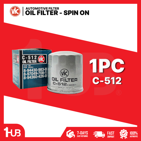 VIC OIL FILTER SPIN ON VIC C-512 C-512 4001663 ( 1 PC )