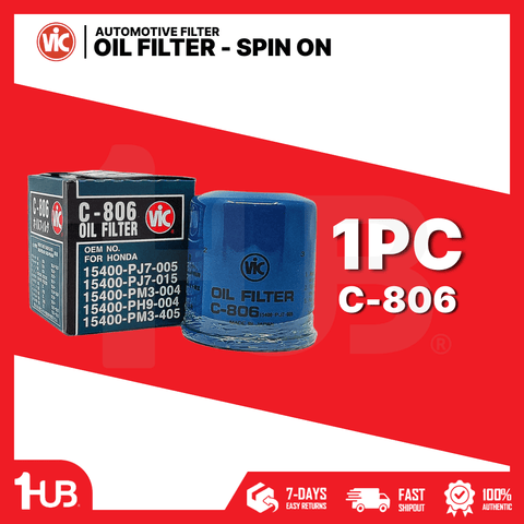 VIC OIL FILTER SPIN ON VIC C-703A DAIHATSU CHARADE , SUZUKI CARRY ALL  C-703A 9454956 ( 1 PC )