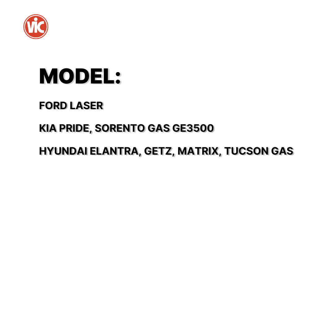 VIC OIL FILTER SPIN ON VIC C-304 FORD LASER , KIA PRIDE , SORENTO GAS GE3500 , HYUNDAI ELANTRA / GETZ / MATRIX / TUCSON GAS  C-304 19244 ( 1 PC )