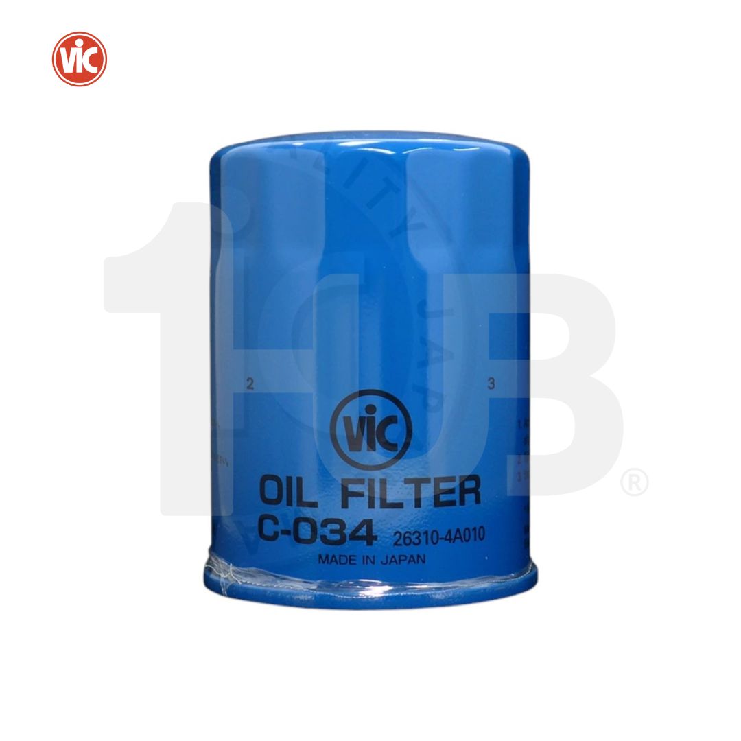 VIC OIL FILTER SPIN ON VIC NLT-012 HYUNDAI / KIA STAREX 2.5 CRDI AT/MT D4CB 00- / STAREX 2.5 CRDI AT/MT 97- / SORENTO EX 2.5 CRDI DSL 06 C-034 4989315 ( 1 PC )