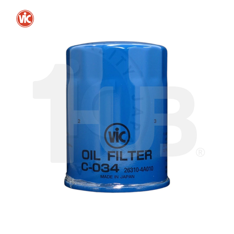 VIC OIL FILTER SPIN ON VIC NLT-012 HYUNDAI / KIA STAREX 2.5 CRDI AT/MT D4CB 00- / STAREX 2.5 CRDI AT/MT 97- / SORENTO EX 2.5 CRDI DSL 06 C-034 4989315 ( 1 PC )