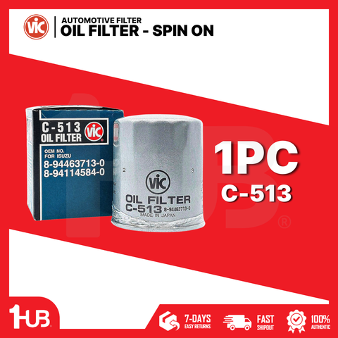 VIC OIL FILTER SPIN ON VIC C-513 IN SET C-508A  C-513 1036939 ( 1 PC )
