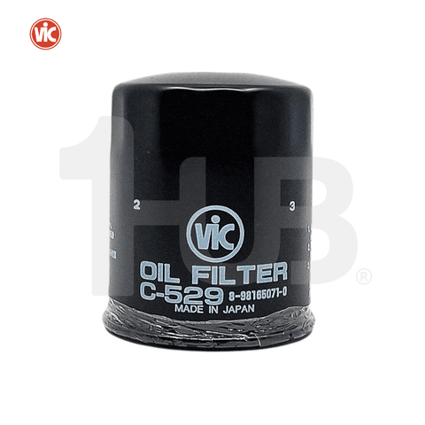 VIC OIL FILTER SPIN ON VIC C-529 8-98165-071-0 ISUZU D-MAX 2.5/3.0 4JH-1 2014, D-MAX LS 4WD &2WD 2018, MU-X 3.0 2018  C-529 2589902 ( 1 PC )