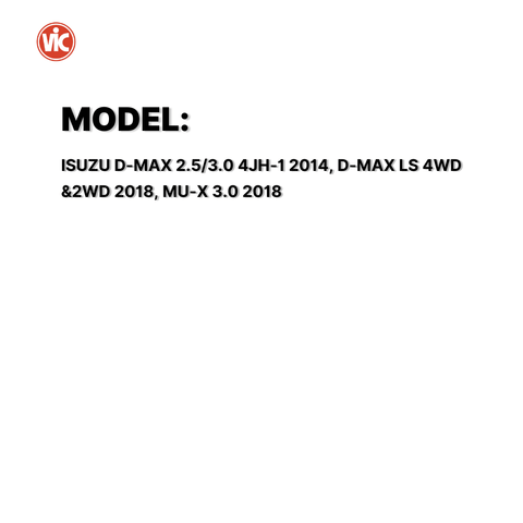 VIC OIL FILTER SPIN ON VIC C-529 8-98165-071-0 ISUZU D-MAX 2.5/3.0 4JH-1 2014, D-MAX LS 4WD &2WD 2018, MU-X 3.0 2018  C-529 2589902 ( 1 PC )