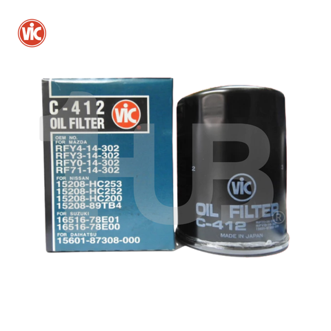 VIC OIL FILTER - SPIN ON  NEW  C-412  ( 1 PC )