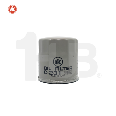 VIC OIL FILTER SPIN ON VIC C-231 NISSAN NAVARA YD25 05-, YD25-Ti, LD23 87-, YD22 87-, LD20 87-  C-231 2707208 ( 1 PC )