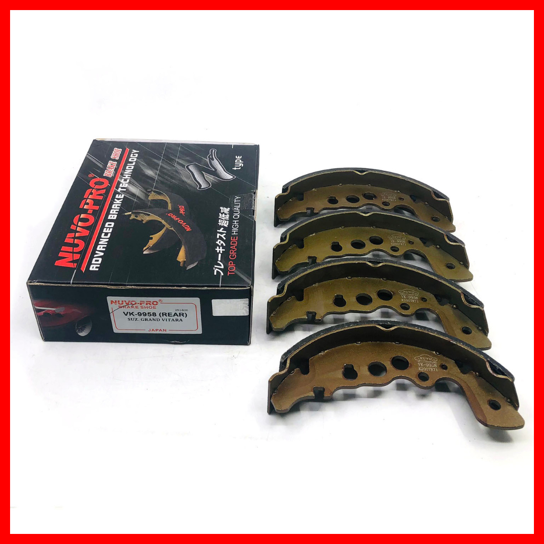 NUVO-PRO BRAKE SHOE NUVO-PRO SUZUKI GRAND VITARA REAR VK-9958 1840342 ( 1 SET )