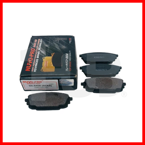NUVO-PRO  BRAKE SHOE FORD / MAZDA LYNX 03 / 323 1.6 FAMIILIA REAR VA-645K 7416105 ( 1 SET )