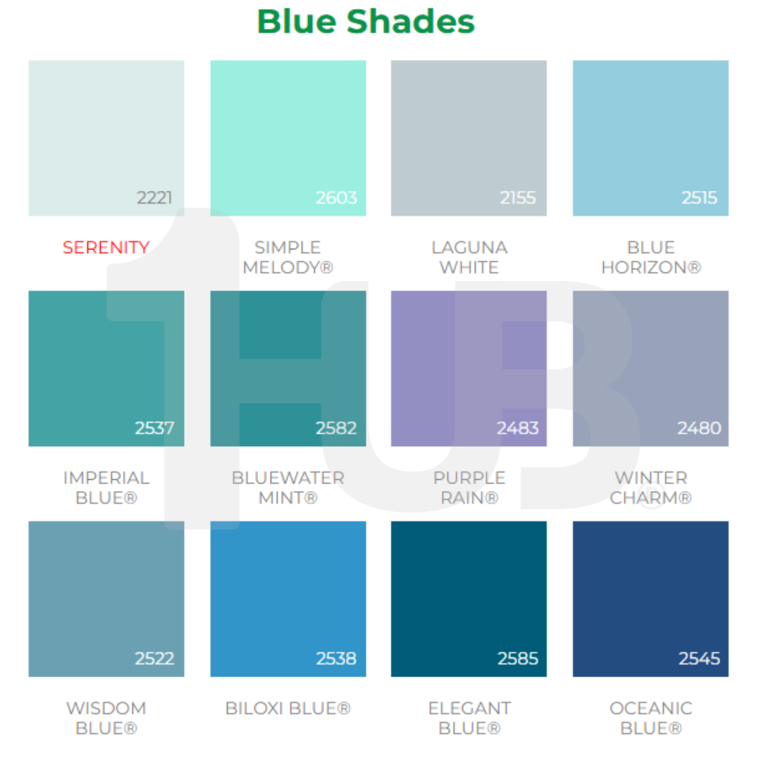 A-Plus All Weather® Premium Acrylic Waterproof Elastomeric Paint Blue Shades