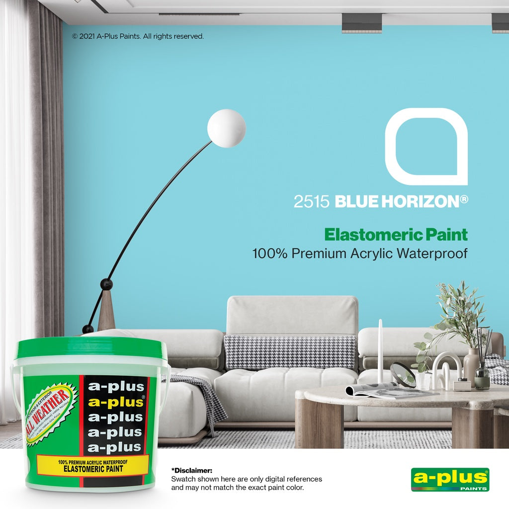 A-Plus All Weather Paint 4L- Medium Gloss | FAMILY COLOR BLUE & PURPLE for Interior & Exterior Concrete and Wood Water Based Paint