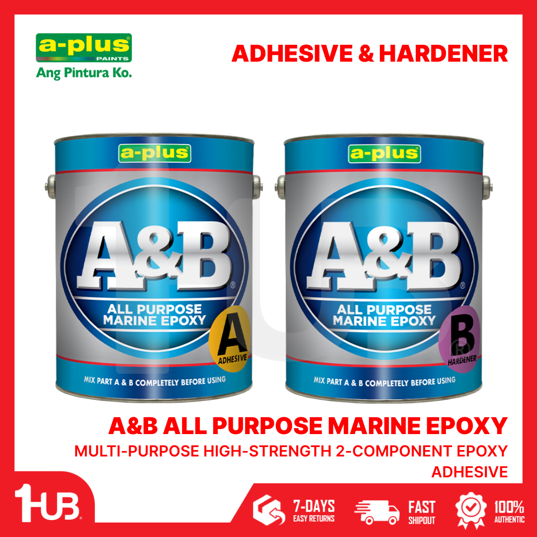 A-Plus A&B® All Purpose Marine Epoxy Adhesive (4L) | Waterproof Heavy-Duty Bonding System