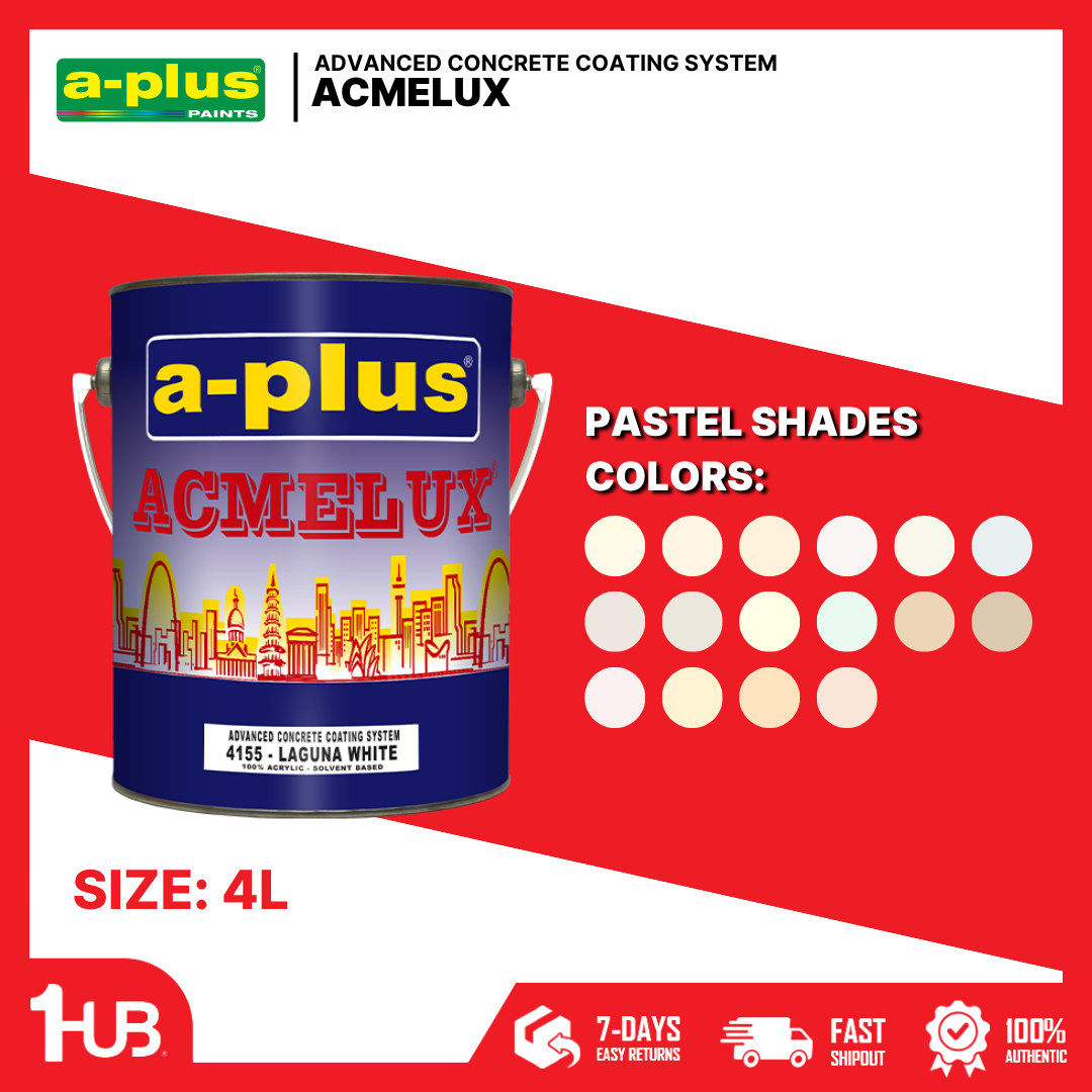 A-Plus Acmelux® Pastel Paint Shades (4L) | Premium Acrylic Solvent-Based Colors