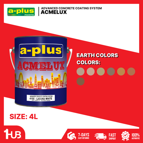 A-Plus Acmelux® Earth Tone Paint Colors (4L) | Premium Acrylic Solvent-Based Shades