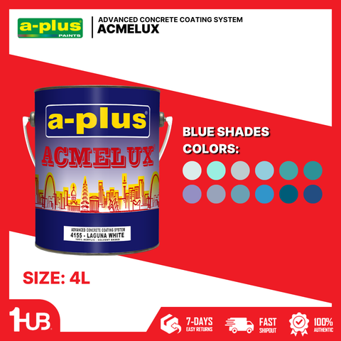 A-Plus Acmelux® Blue Paint Shades (4L) | Premium Acrylic Solvent-Based Colors