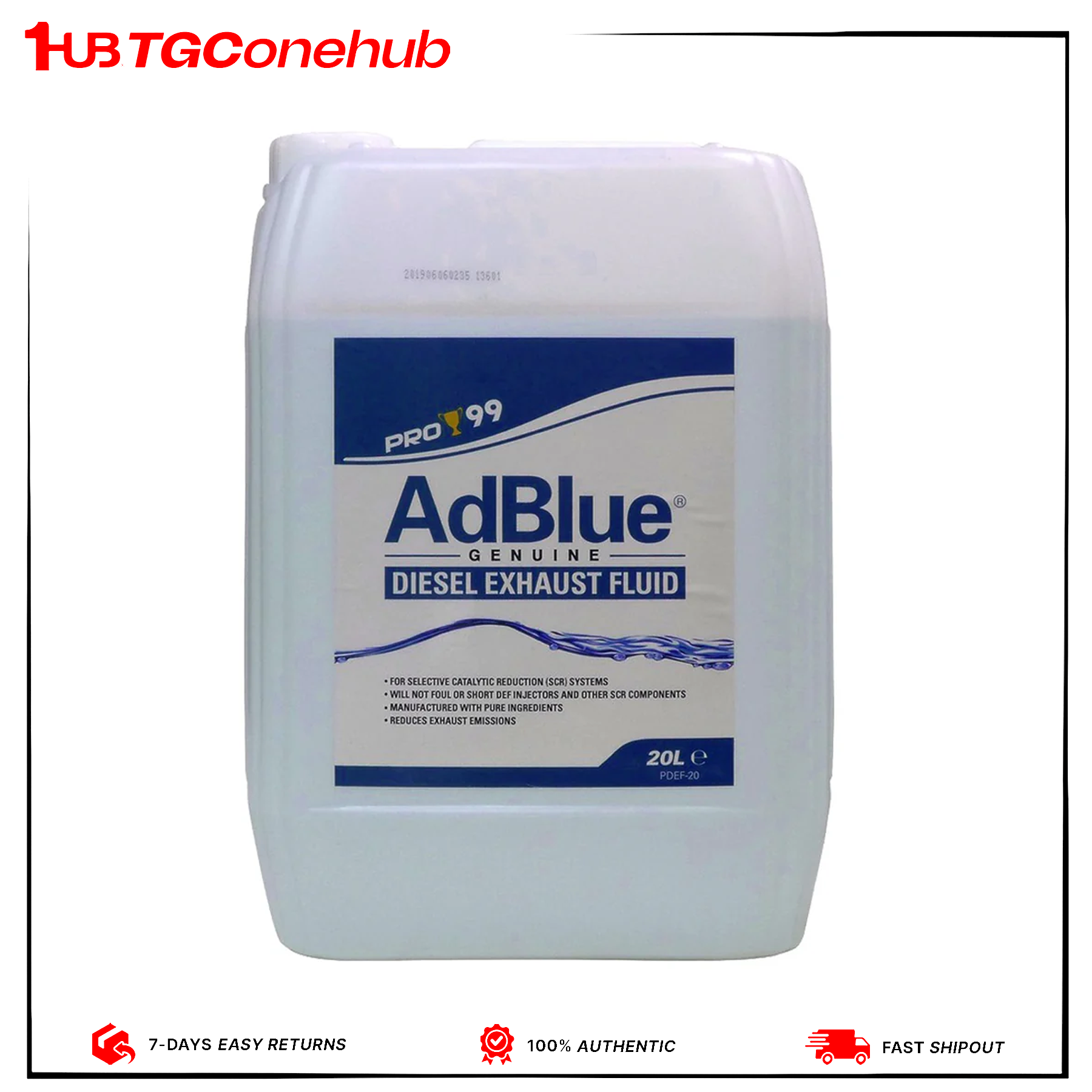 PRO99 DIESEL EXHAUST FLUID AD BLUE PURE BLUE
