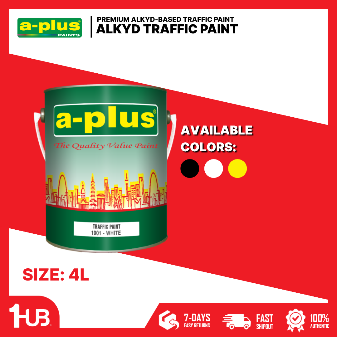 A-Plus® Traffic Paint (4L) | High-Visibility Road & Pavement Marking Paint