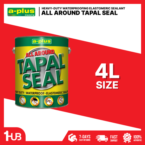 A-Plus Tapal Seal® All-Purpose Elastomeric Sealant (4L)| 1068 | Flexible Waterproof Sealing Solution