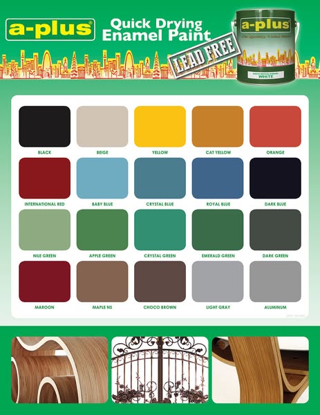 A-Plus® Quick Drying Enamel Paint 4L