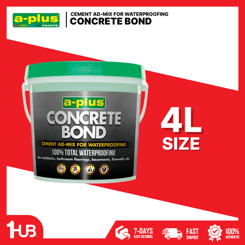 A-Plus® Concrete Bond Cementitious Waterproofing (4L)| 1081 | Durable Cement-Based Waterproof Coating