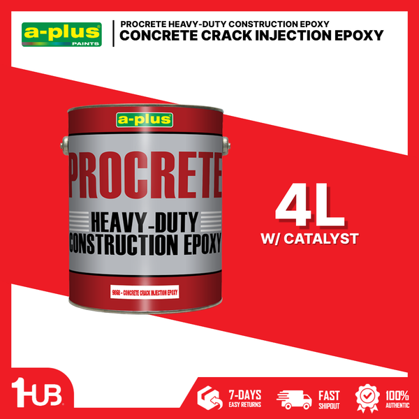 A-Plus Procrete® Concrete Crack Injection Epoxy (4L)| 9868 | Structural Crack Repair Resin