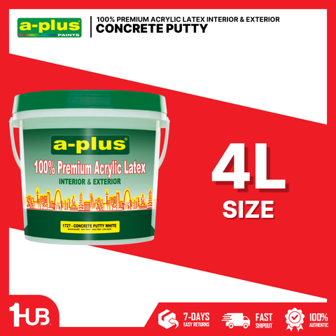 A-Plus® Concrete Putty (4L)| 1727 | Smooth Surface Repair & Finishing Compound