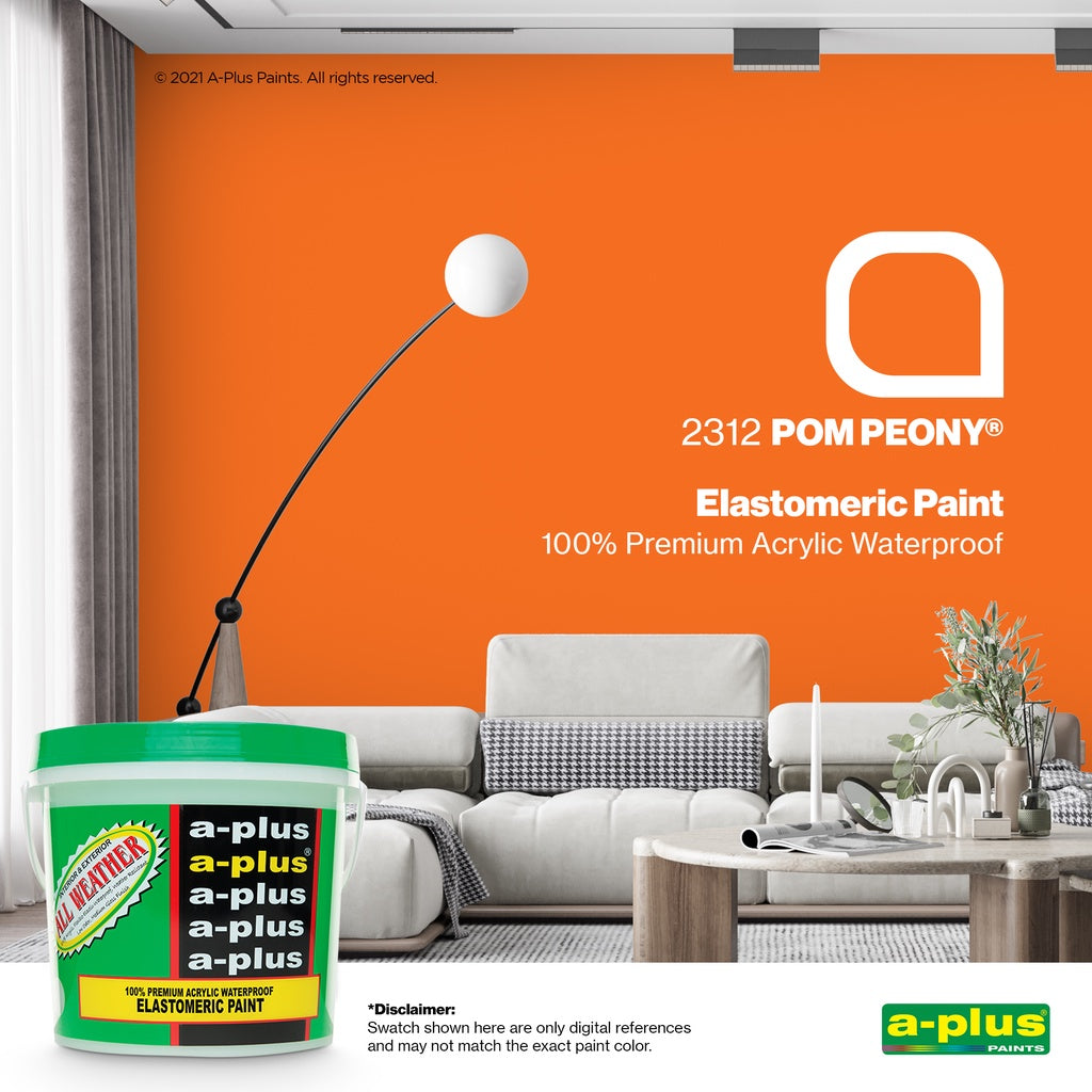 A-Plus All Weather - 2312 Pom Peony for Interior & Exterior Concrete, Wood water-based paint (4L)