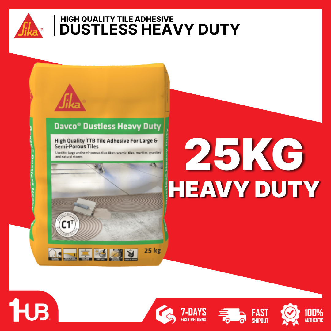 SIKA DAVCO DUSTLESS HEAVY DUTY TILE ADHESIVE ( 25KG )