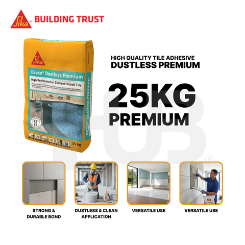 SIKA DAVCO DUSTLESS PREMIUM TILE ADHESIVE ( 25KG )
