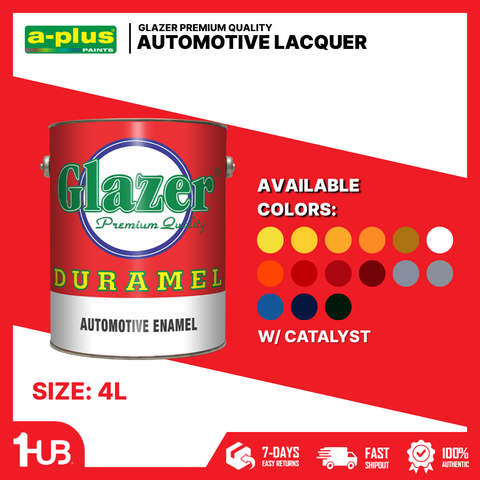 Glazer Duramel® Automotive Enamel Paint (4L) | Durable High-Gloss Auto Finish