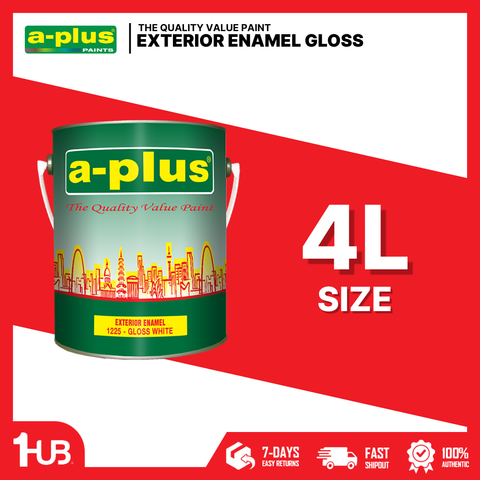 A-Plus® Exterior Enamel Gloss White (4L) | 1225