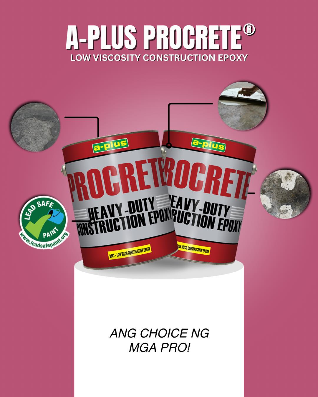 A-PLUS PROCRETE HEAVY DUTY CONSTRUCTION EPOXY SET 4L