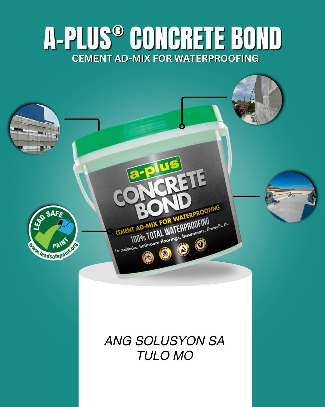 A-Plus Concrete Bond Cementitious Waterproofing Home / Waterproofing Solutions 1081 4L