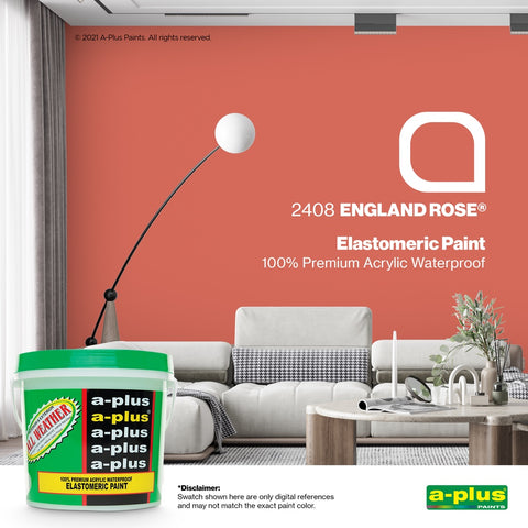 A-Plus All Weather Paint 4L- Medium Gloss | Pink Shades for Interior & Exterior Concrete, Wood,  water-based paint