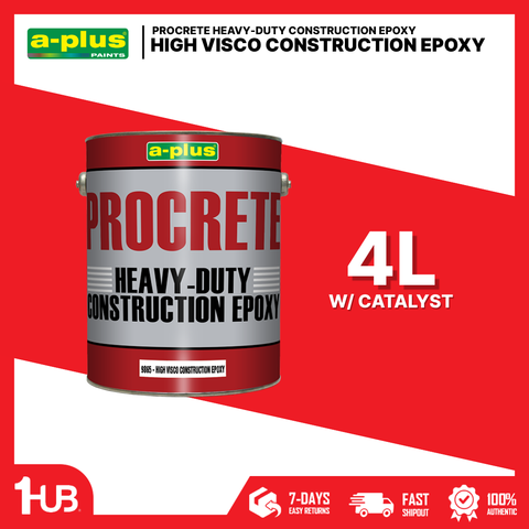 A-Plus Procrete® High Viscosity Construction Epoxy (4L)| 9865 | Structural Bonding & Crack Repair Epoxy