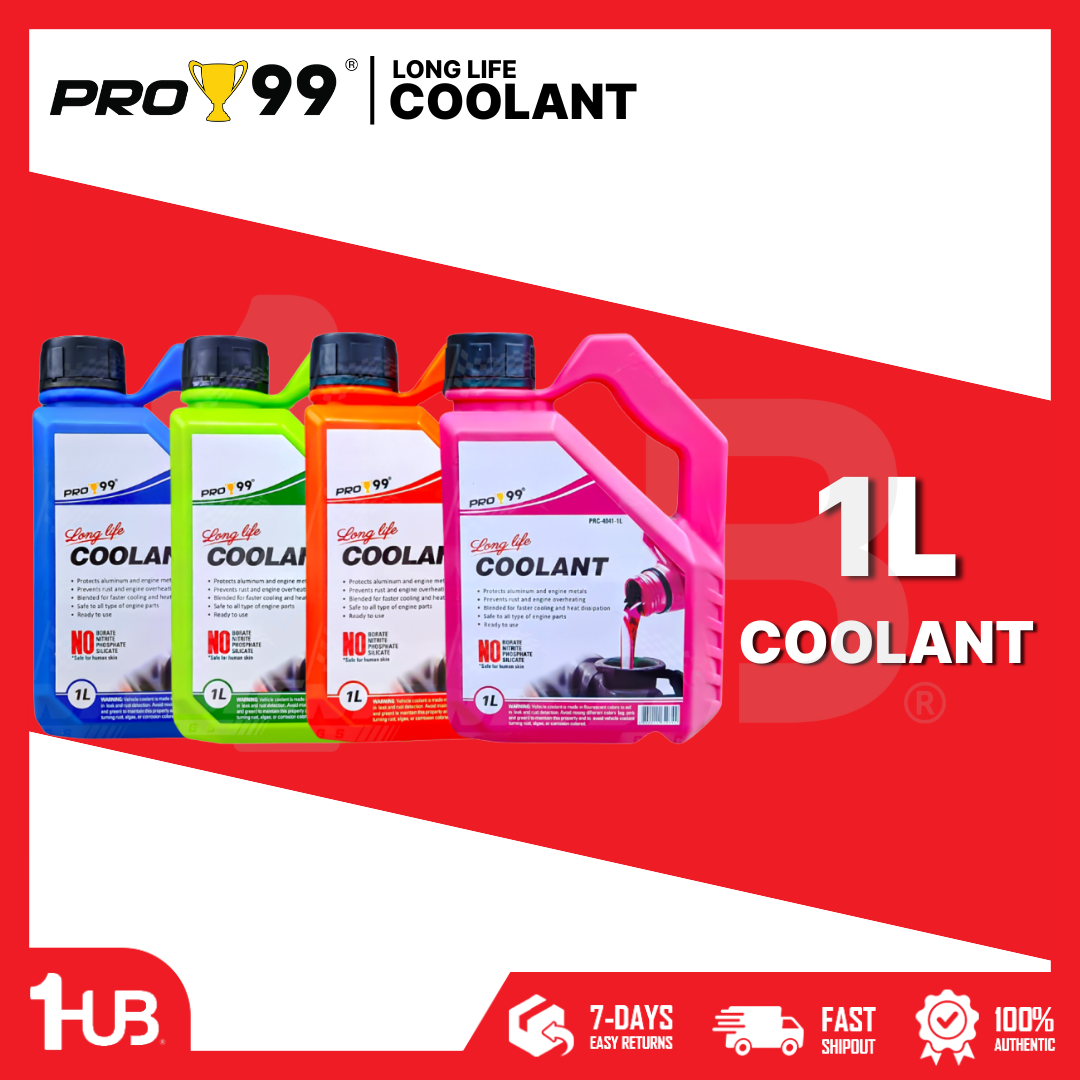 PRO99 Long Life Coolant 1 Liter | High-Performance Engine Radiator Coolant | Anti-Overheat Protection
